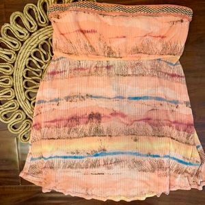 Free People Strapless top with open back